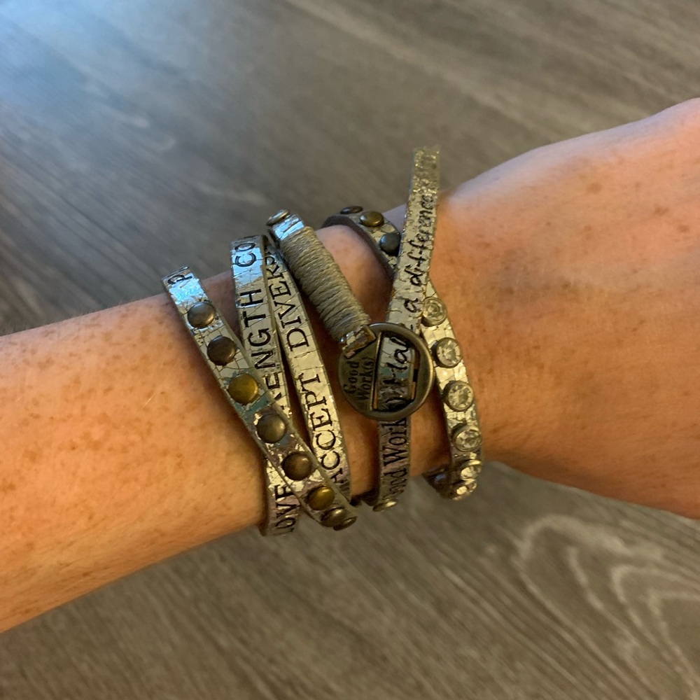 Silver wrap bracelet